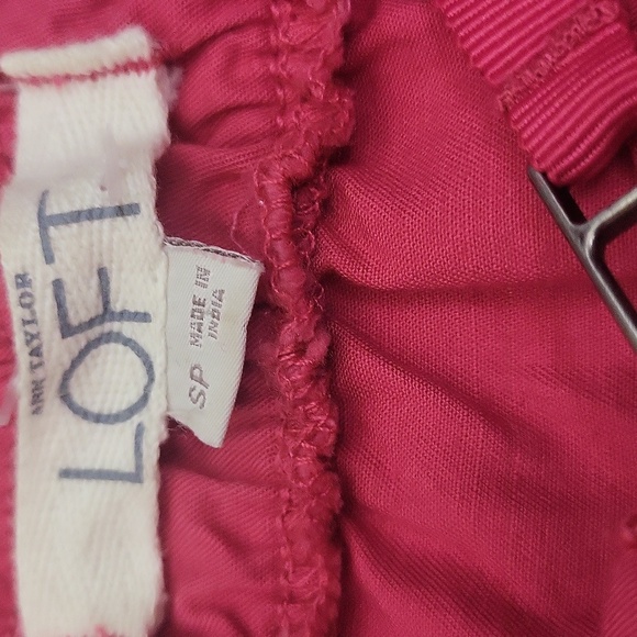 ANN TAYLOR LOFT Hot PINK LIGHTWEIGHT ZIPPER JACKET TOP - Picture 4 of 4